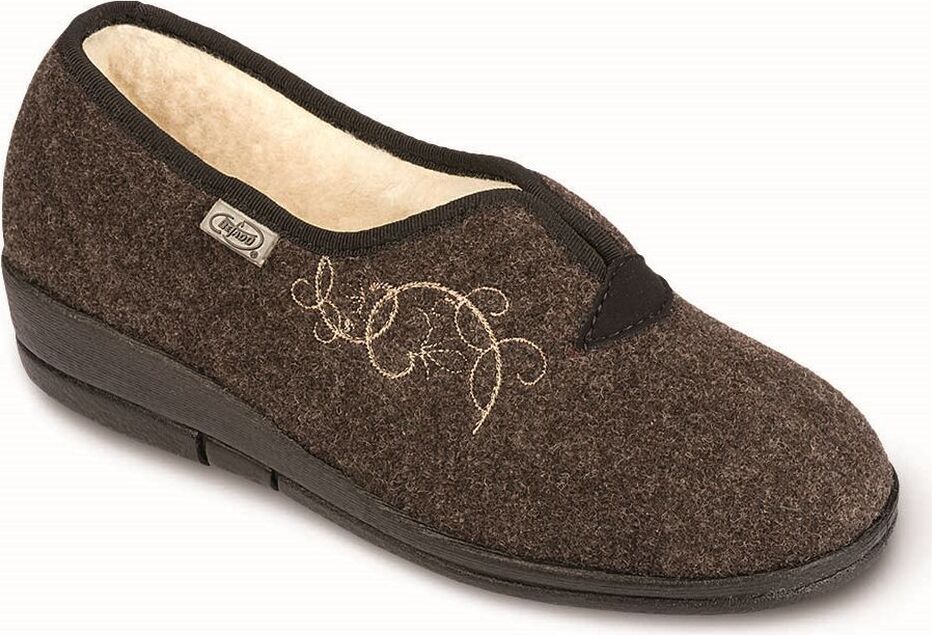 Damen Hausschuhe Befado 940D356 warm Braun