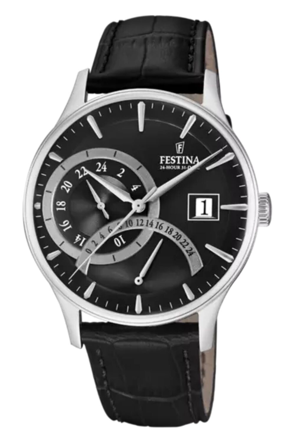 FESTINA - Pánske náramkové hodinky - F16983/4 - Dualtime - Klasický štýl