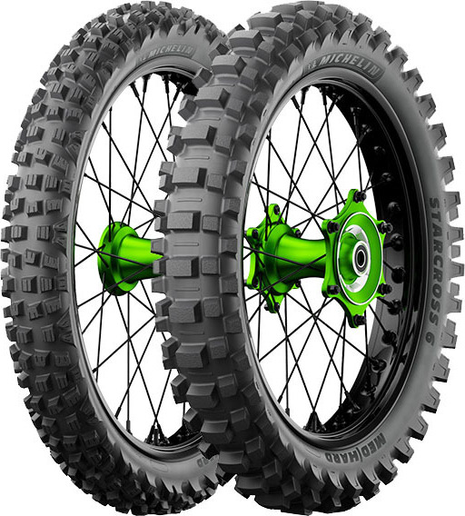 Pár pneumatík MICHELIN 90/100-21 STARCROSS 6 H + 120/80-19 STARCROSS 6 MEDIO/DURO