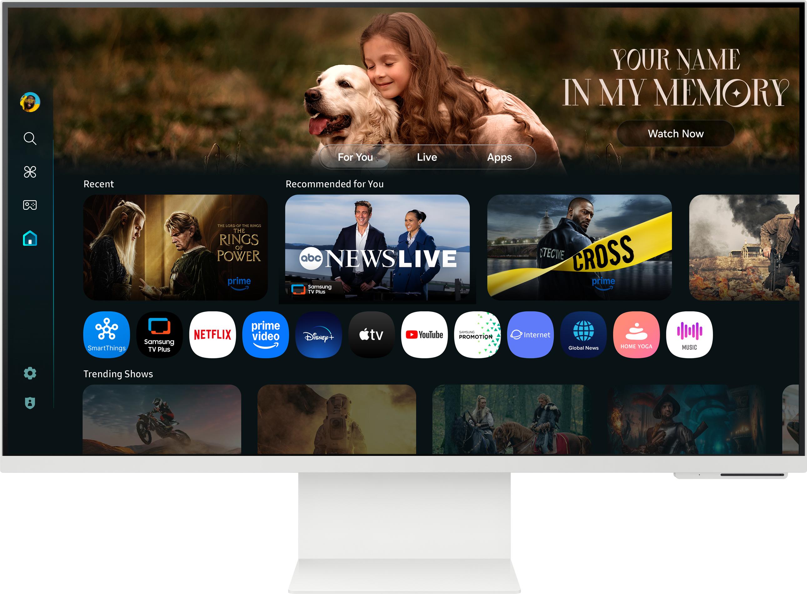 Samsung M80F, 81,3 cm (32"), 3840 x 2160 px, 4K Ultra HD, LCD, 4 ms, Biela