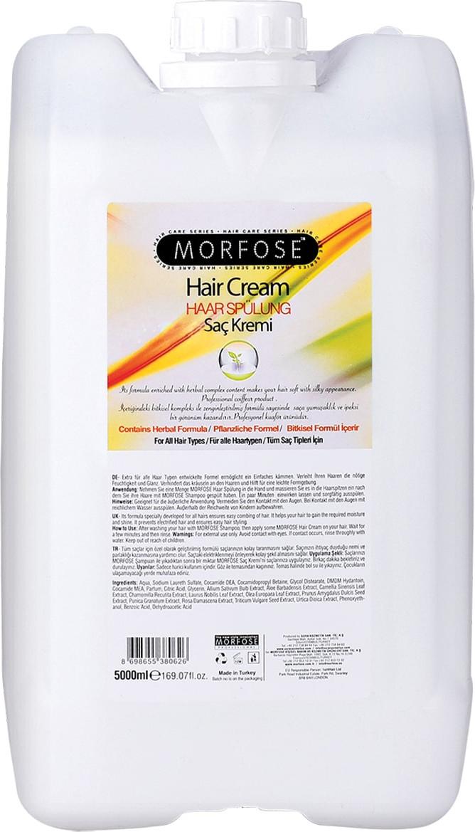 Morfose Haarcreme 5000 ml mit Aloe Barbadensis Extrakt & Kräuterextrakten, für alle Haartypen, pflegend