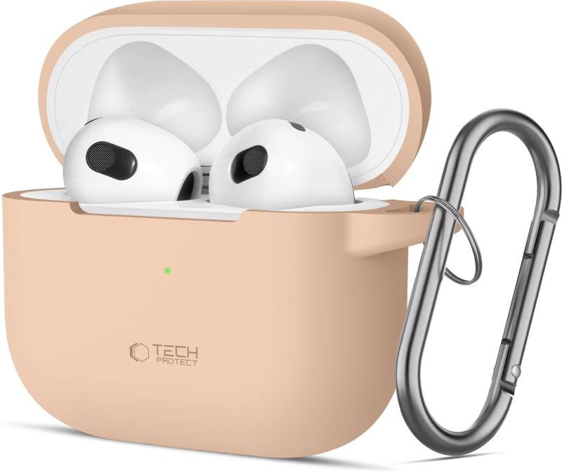 Tech-Protect Silikónový háčik Apple Airpods 3 Caffe Latte