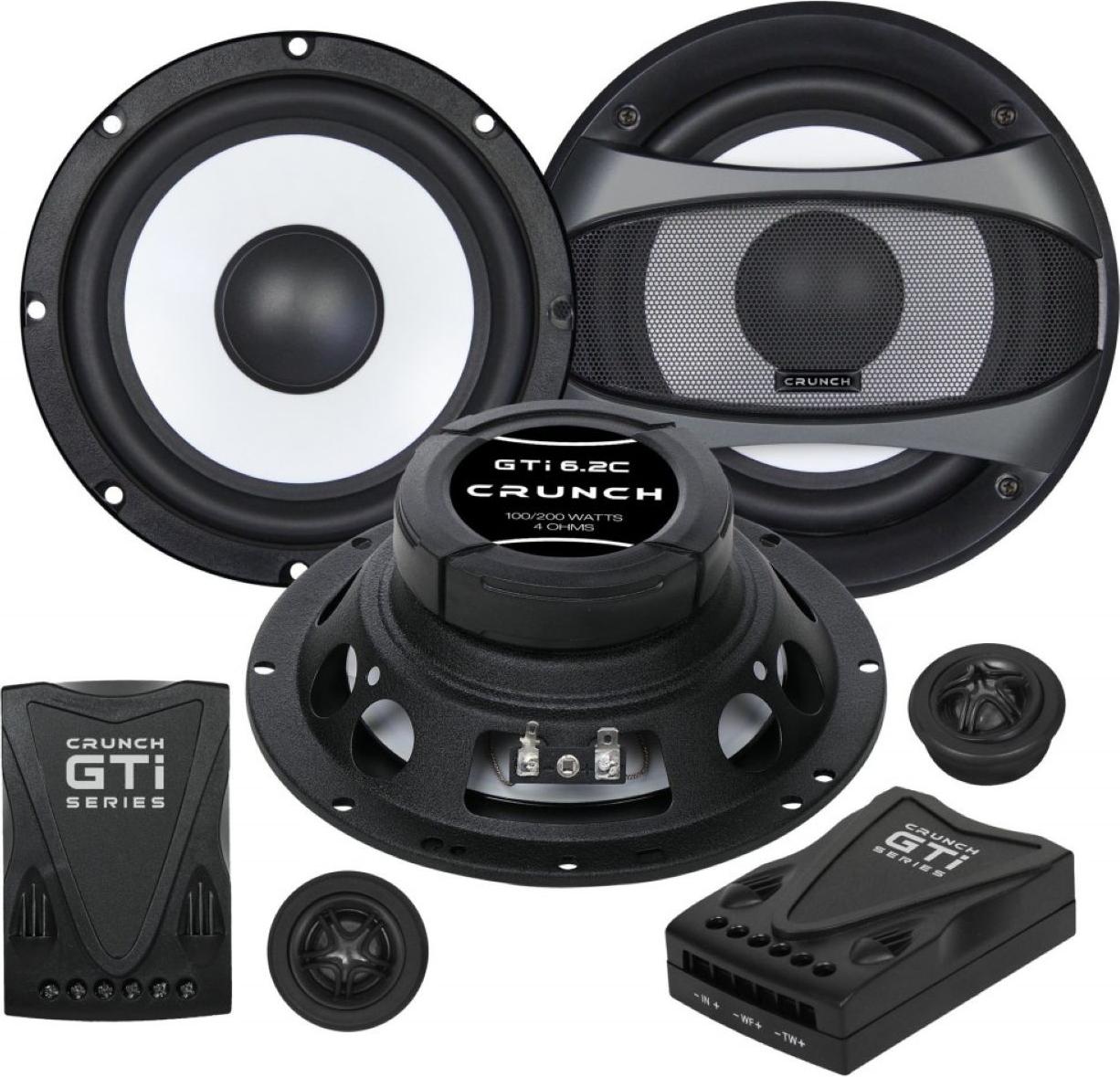 CRUNCH 2-Wege Komponentensystem 16,5 cm 165 mm Kompo-System GTI6.2C