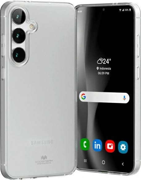 Mercury Jelly Clear Case Samsung Galaxy S24 FE klar