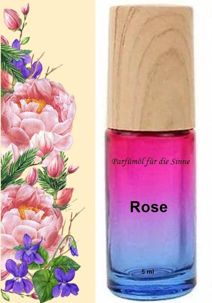 GKA Parfüm Roll-On gefüllt mit reinem Parfümöl Rose Parfüm Roller RollOn Duftroller Parfümroller