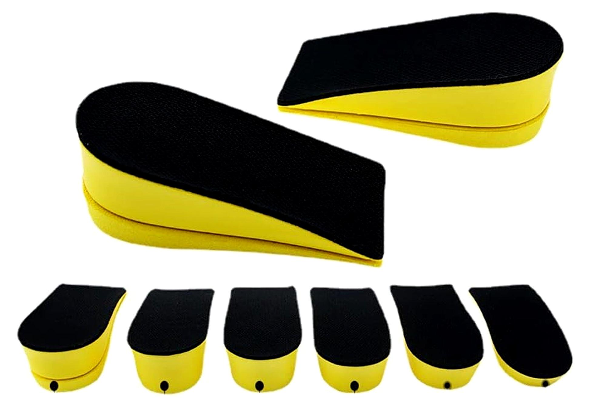 Markenlos Fersenerhöhung aus Memory Foam, Kissen gegen Fersenschmerzen, Einlegesohlen zur Fersenhebung, Herren-Fersenstützen, unsichtbare Ferseneinsätze, 1,5 cm