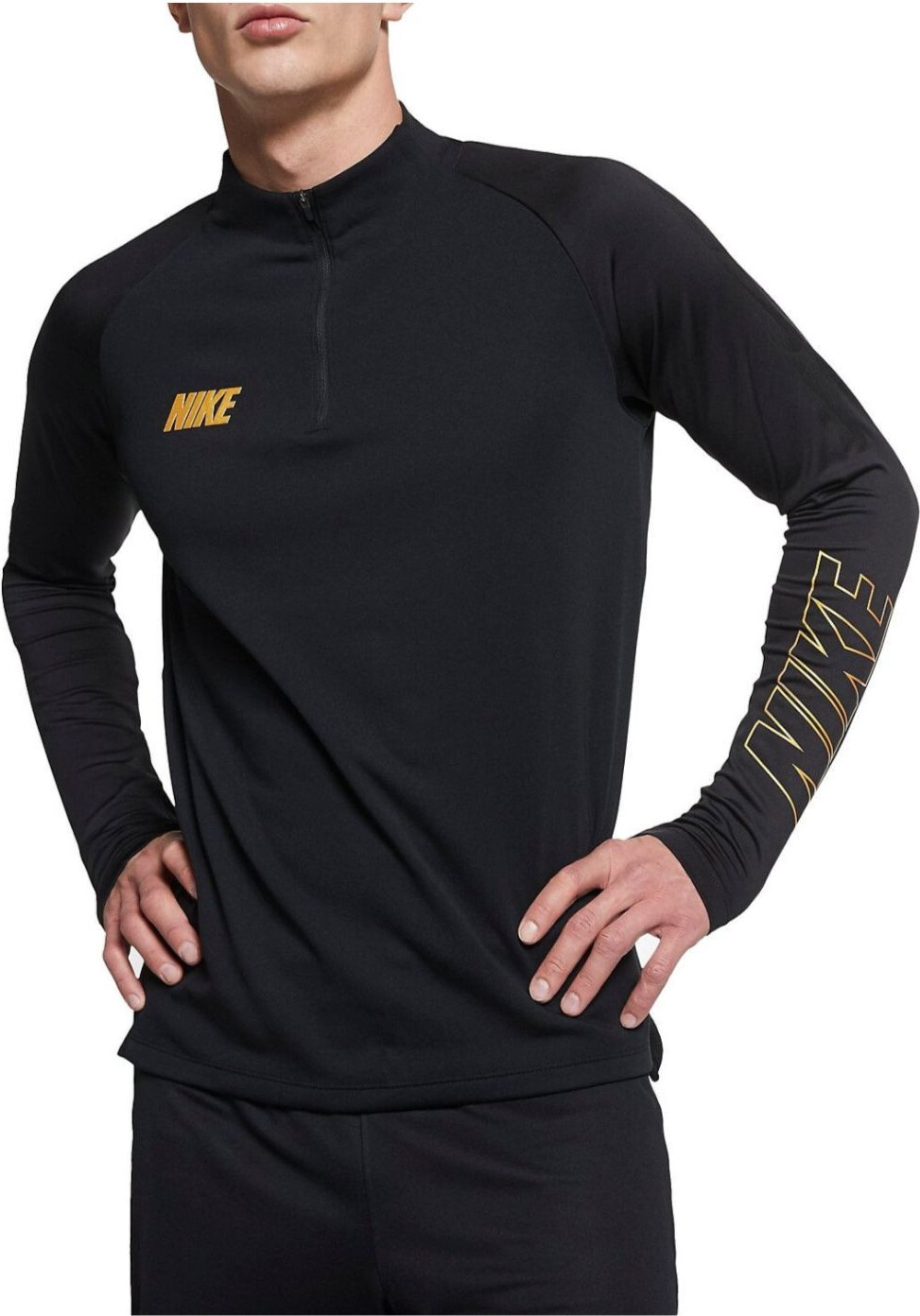 T-Shirt mit langen Ärmeln NIKE Dry SQD Drill Black Schwarz M