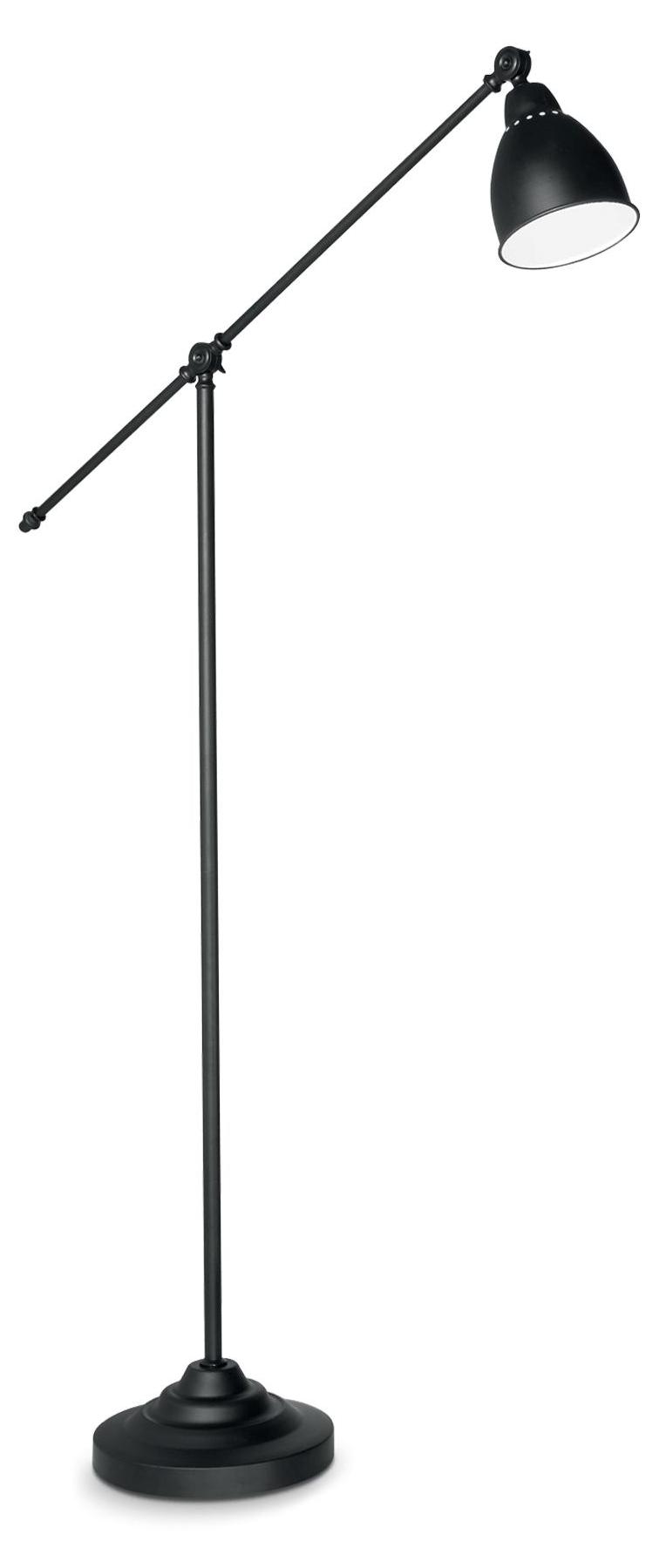 IdealLux Ideal Lux Newton pt1, Schwarz, IP20, II, E27, 1 Glühbirne(n), 60 W NEWTON PT1 NERO