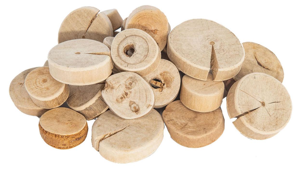 Colorations Holz Bastelscheiben - runde Holzscheiben 1kg 6040210