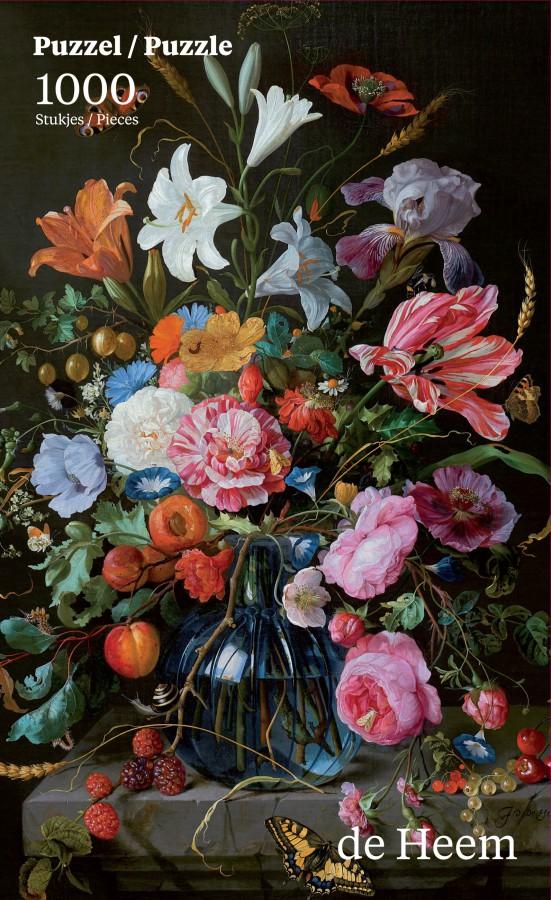 Puzzelman Vase mit Blumen - Jan de Heem (Mauritshuis) (1000)
