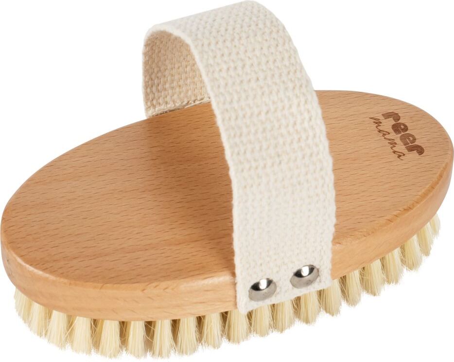 reer mama Massagebürste, sanfte Trockenbürste für den Babybauch REE-31077