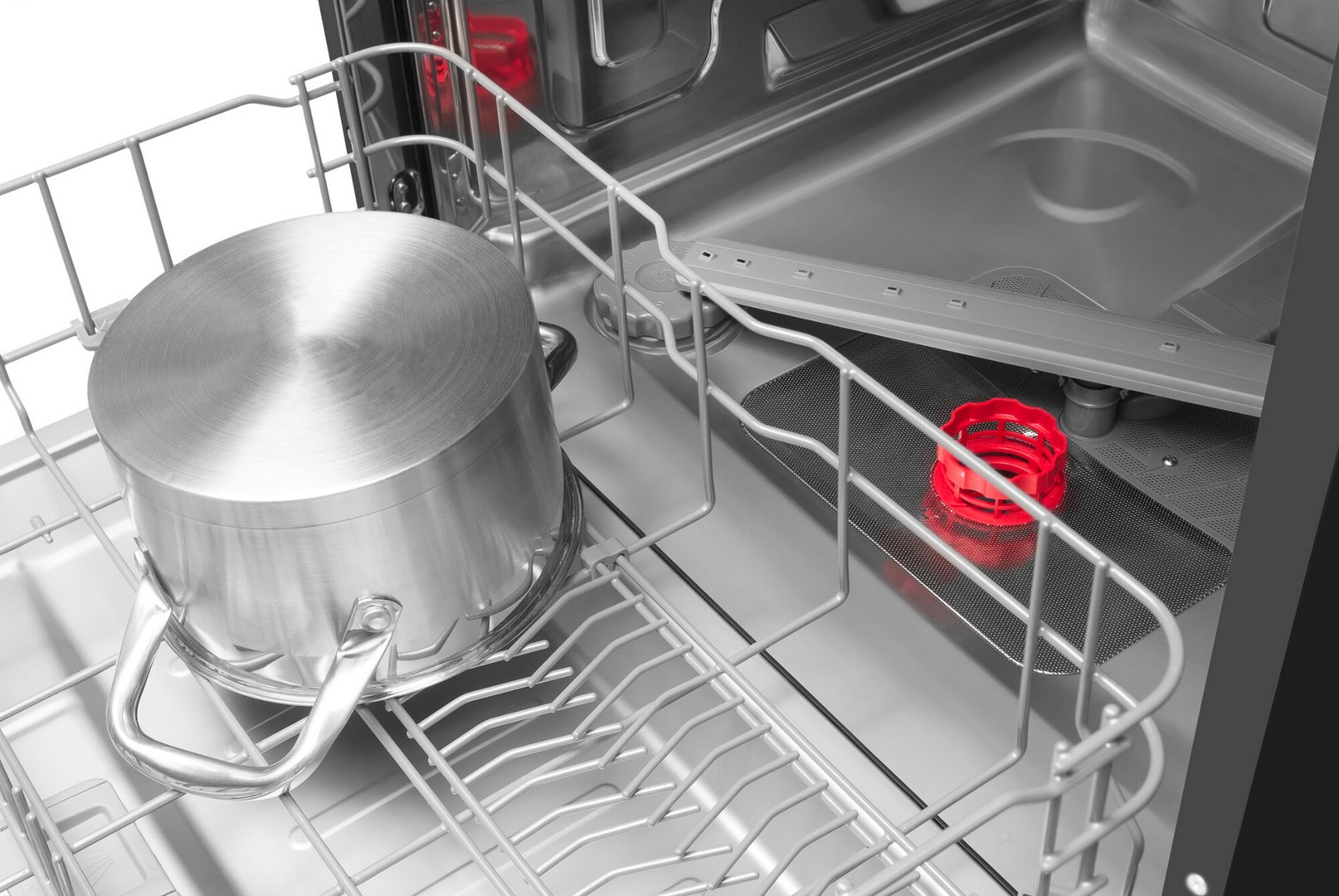 Amica MV 637 DCB, Voľne stojaci, Úplná veľkosť (60 cm), Čierna, LED, 14 miest, B