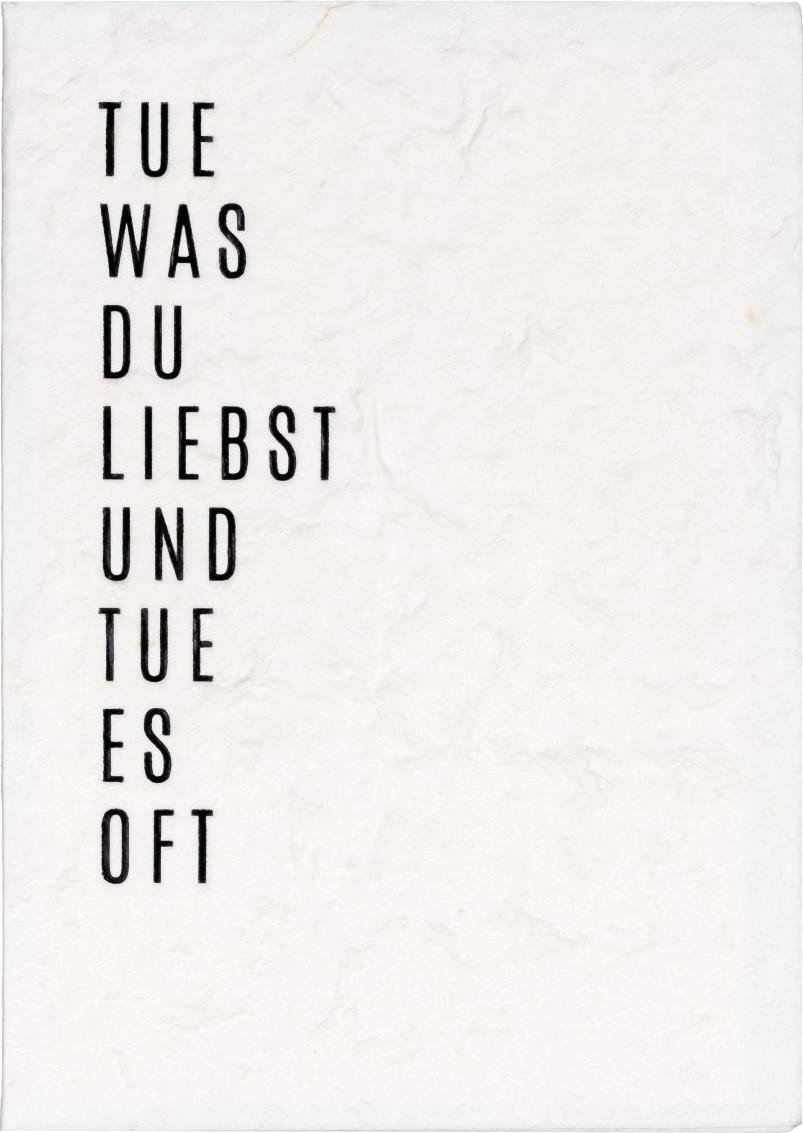 räder Naturpapierkarte "Tue was du liebst und tue es oft" 63561