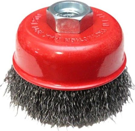 AWTOOLS 100 mm M14 gewellte Drahtbürste