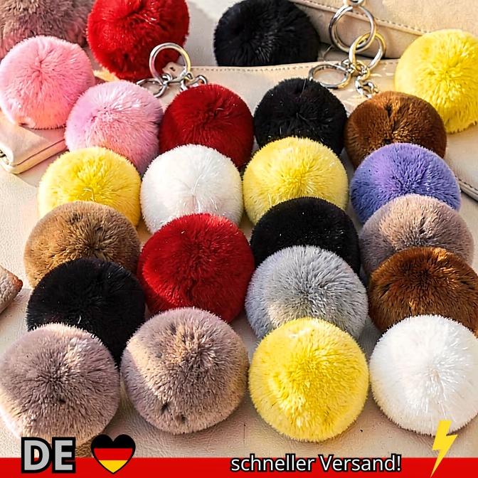 BlueBlack Pompom 5cm 6cm 8cm Flauschiger Fellball Weicher Pompon DIY Pompons für