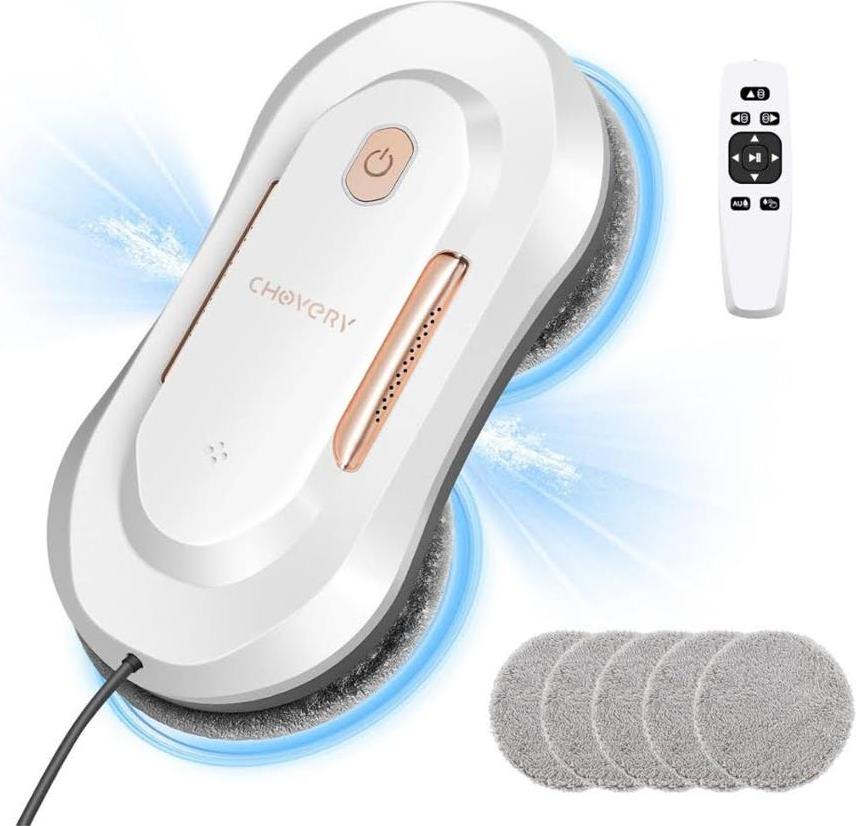 CHOVERY CL-3 Fensterputzroboter 3800 Pa mit Sprühfunktion Fensterputzroboter Automatischer Fensterreiniger Elektrischer Fensterputzroboter mit doppelter Wassersprüh