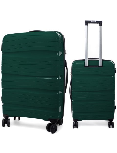 ShopJK Reisekoffer PP3, Farbmuster: dunkelgrün XL PP3TZELXL