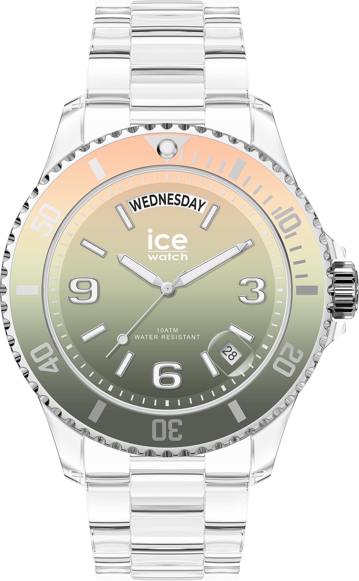 Ice-Watch 021438 Ice clear Sunset Yoga M Uhr Damenuhr Transparent