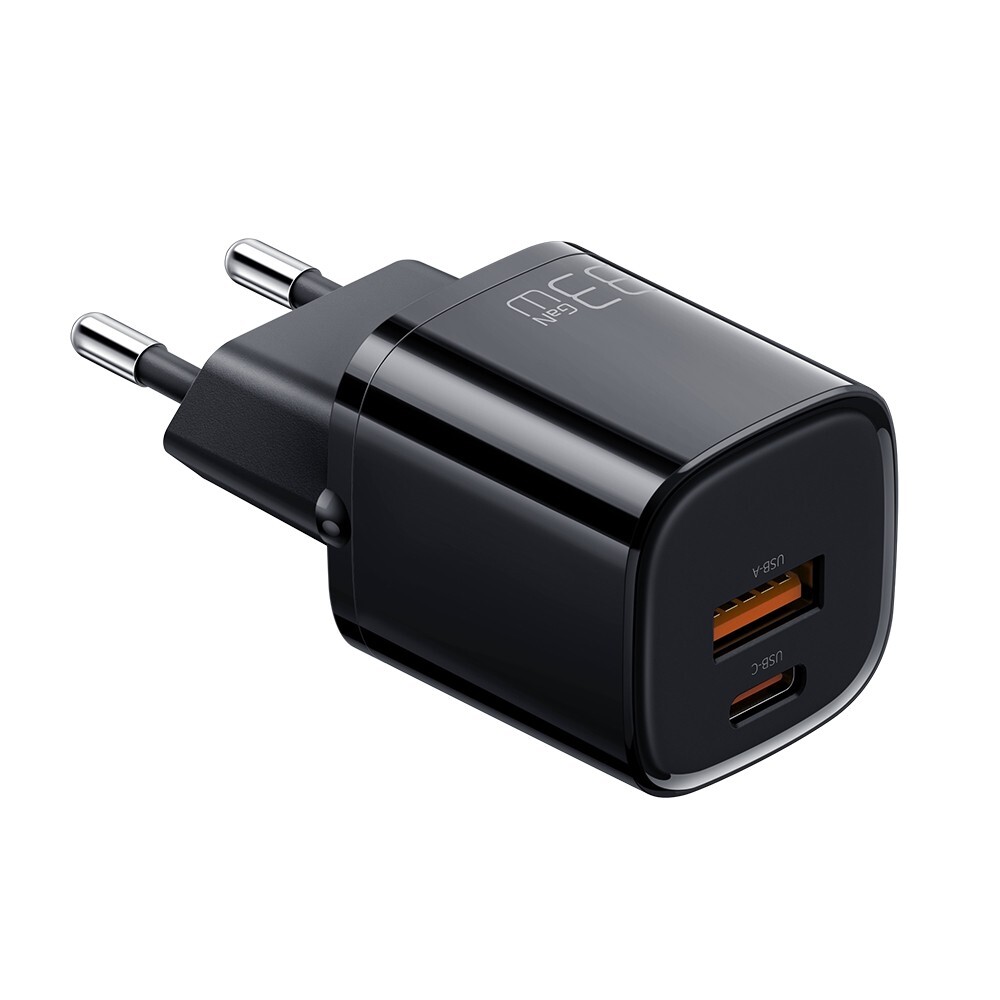 Mcdodo CH-0151, Nano Charger / Ladegert, USB-A + USB-C, 33W, schwarz 333928