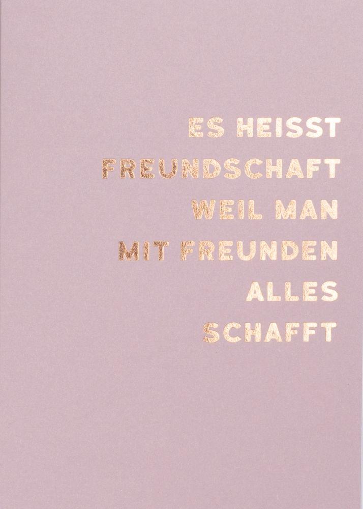 räder Freundschaftskarte "Es heisst Freundschaft"