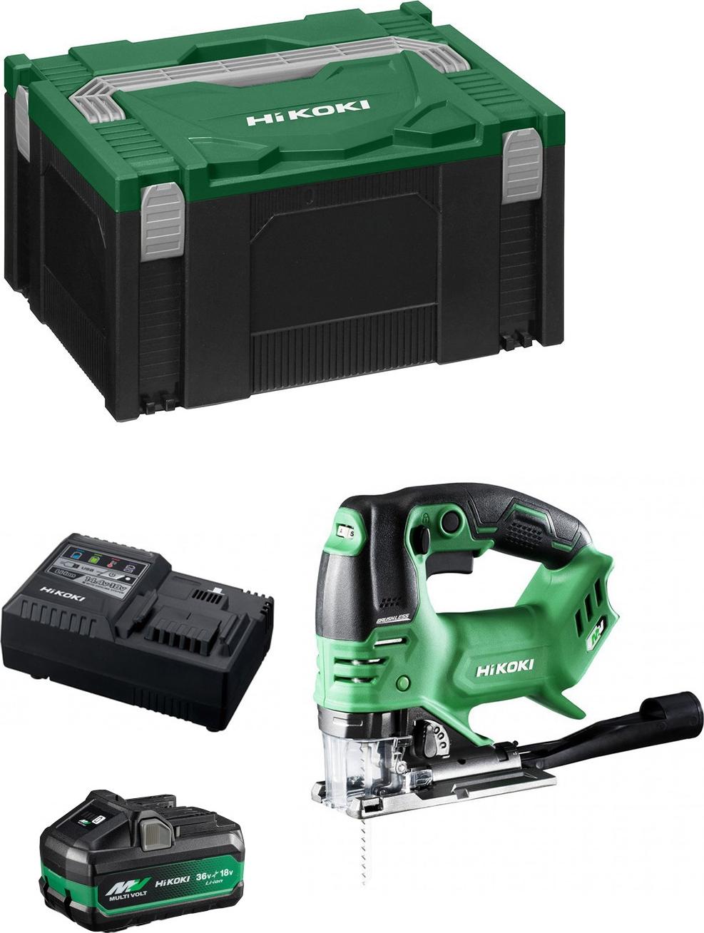 Stichsäge HIKOKI CJ36DAB1X (1 x 4,0Ah/8,0 Ah + UC18YSL3 + Koffer HSC III)