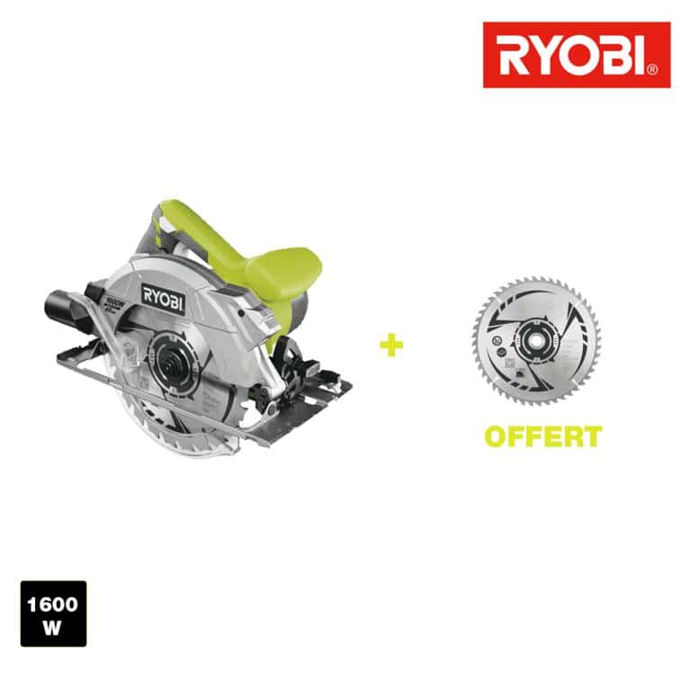 Kreissäge RYOBI 1600W 66mm - zwei Klingen 48 Zähne RCS1600-K2B RYO4892210151858