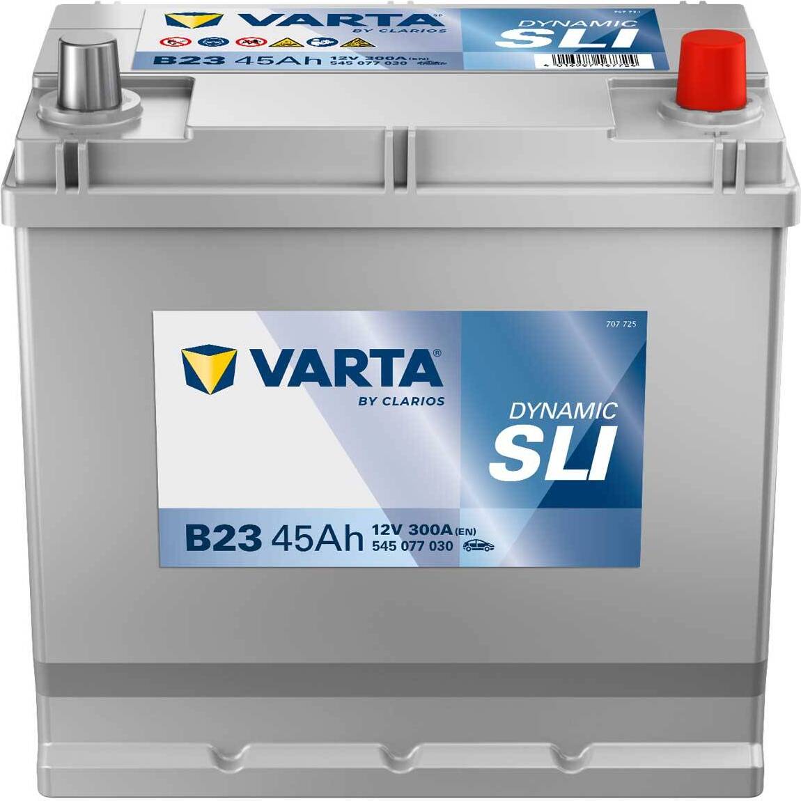 Varta Black Dynamic 545 077 030, 45 Ah, 12 V, 300 A, Auto, Aufrechterhalten, Rechts platziert