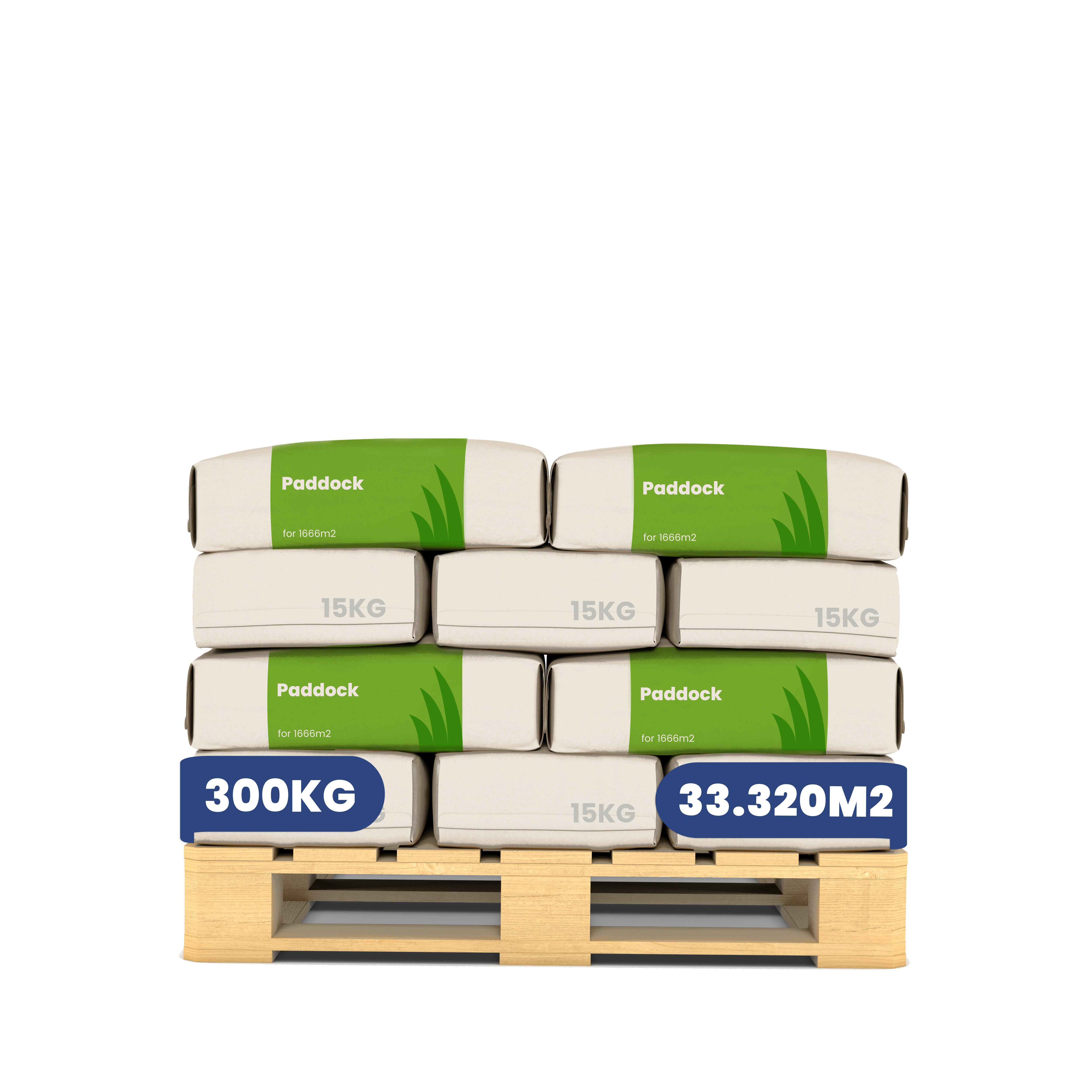 Weidegras Paddock Pferde 300 kg (20x15 kg) = 33.320 m² Gras für Koppeln & Pferdeweiden – Organifer 279776