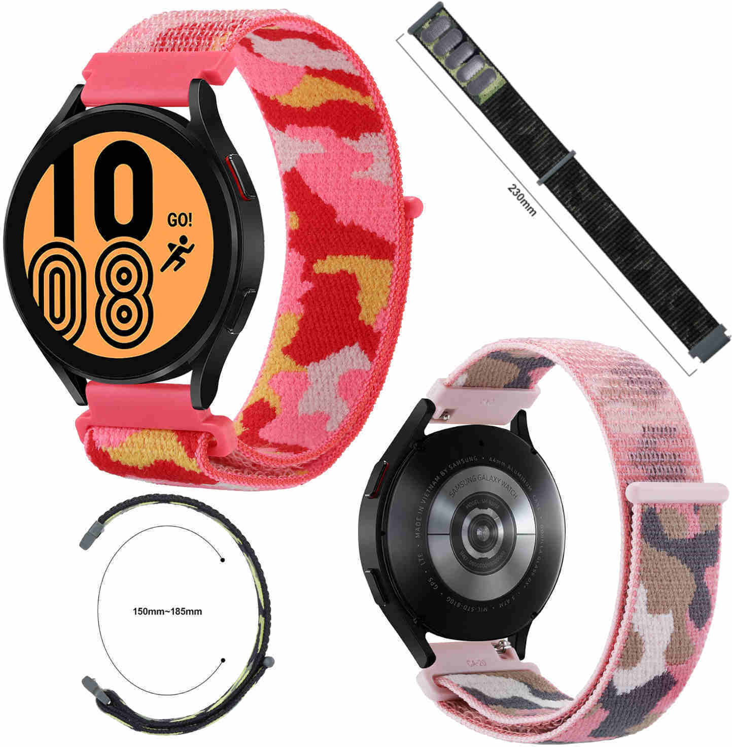 Pre Samsung Galaxy Watch FE 6 5 4 Normal Pro Classic Nylon Armband