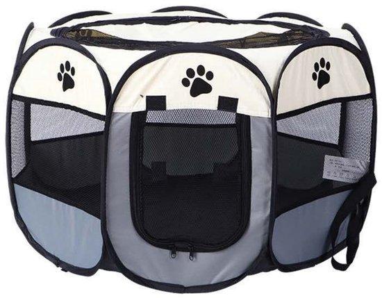 OEM Opvouwbare Hundezwinger für Hunde - Hundezwinger für Innen- und Außenbereich - Hundezwinger mit Hundezwinger für kleine Tiere - 73x73x43cm - Grau 2026