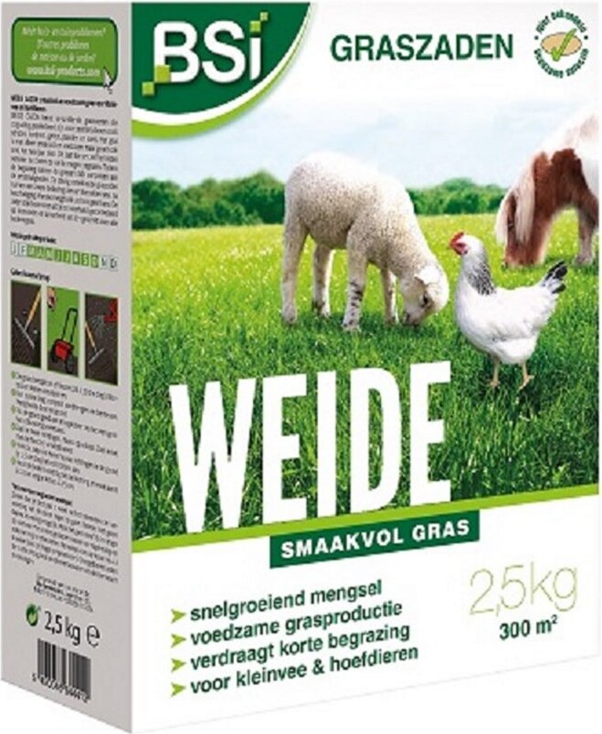 BSI Gras-Saatgut Wiese - 2.5 Kg SE-GAZ-01011