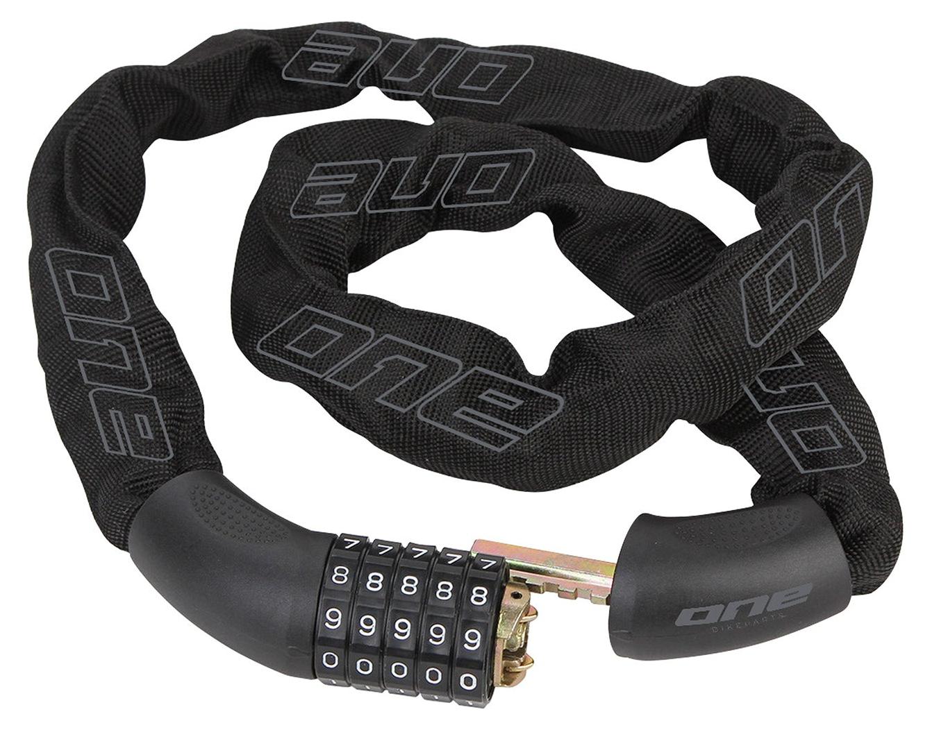 One Cch.lock 6.90 Kettennummernschloss 90 cm Stahl/Textil Schwarz ON0129