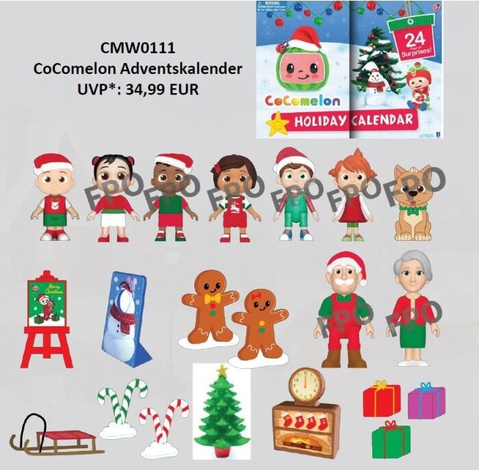 Jazwares CMW0111 - Cocomelon - Adventný kalendár
