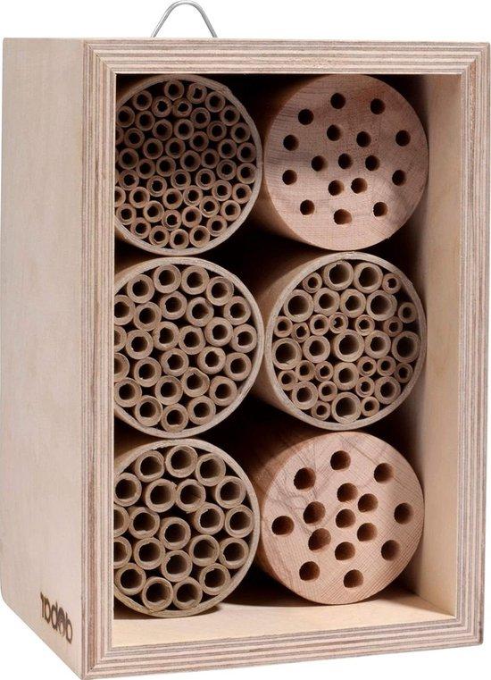 OEM Professionelles Bienenhotel - massives Nesthilfemodell - Insektenhotel für Bienen - 16 x 125 x 23 cm - natur 2026