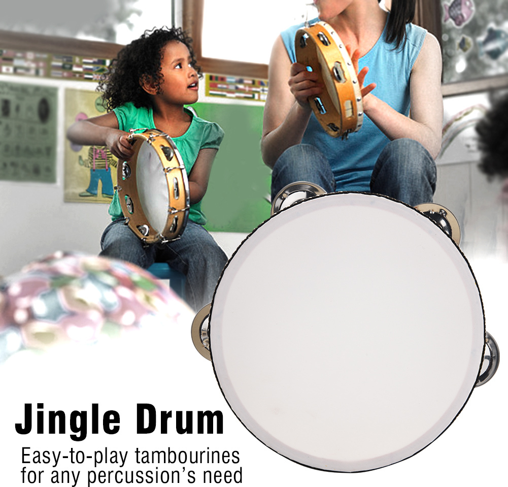 Cocosity Trommel, Handtrommel, Kindertrommel, Glockentrommel, Jingle Drum