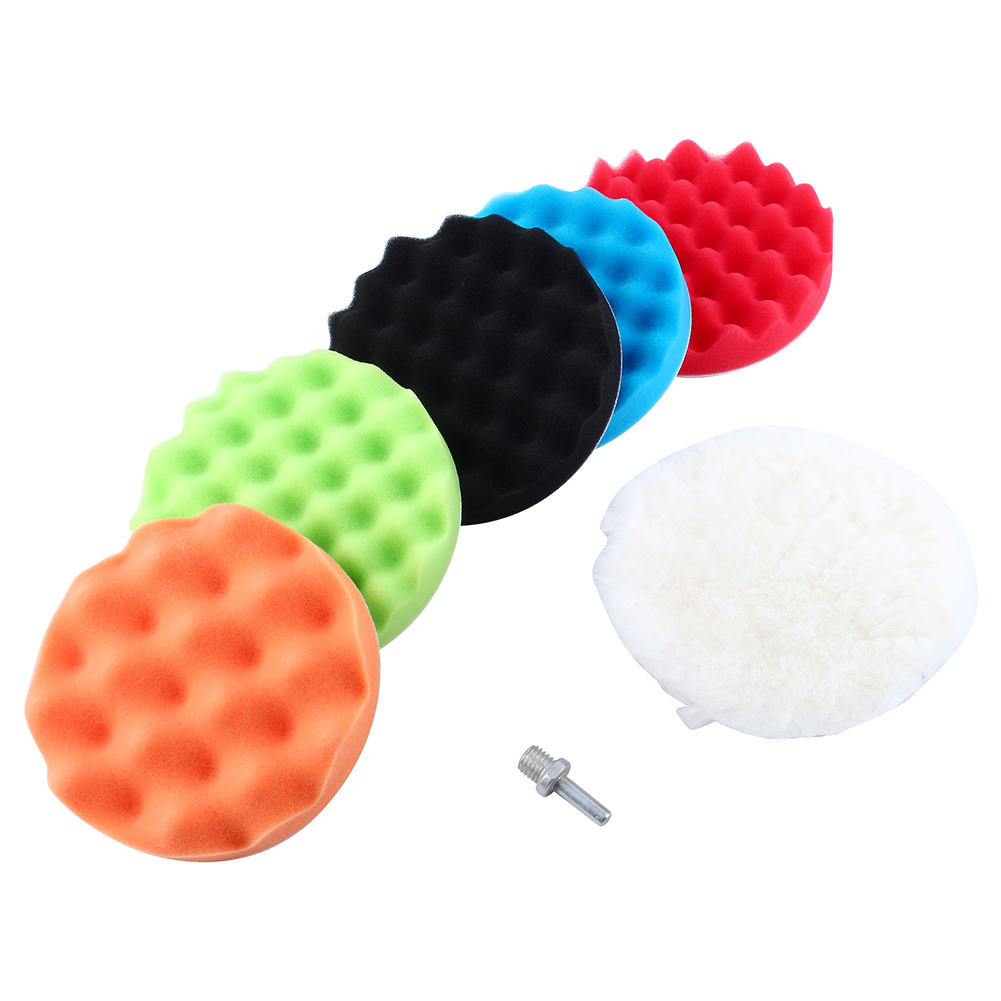 Cocosity Auto-Poliermaschine Bohrer-Kit,Polierschwamm,Wachs-Polierkissen,Compound Auto-Poliermaschine,Auto-Poliermaschine,Polierkissen