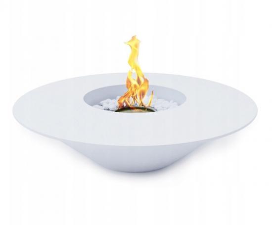 DobreSNY Campo24 Feuerschale 60 cm Ø – Bioethanol Tischkamin für Innen & geschützte Außenbereiche – , rauchfrei & modernes Design