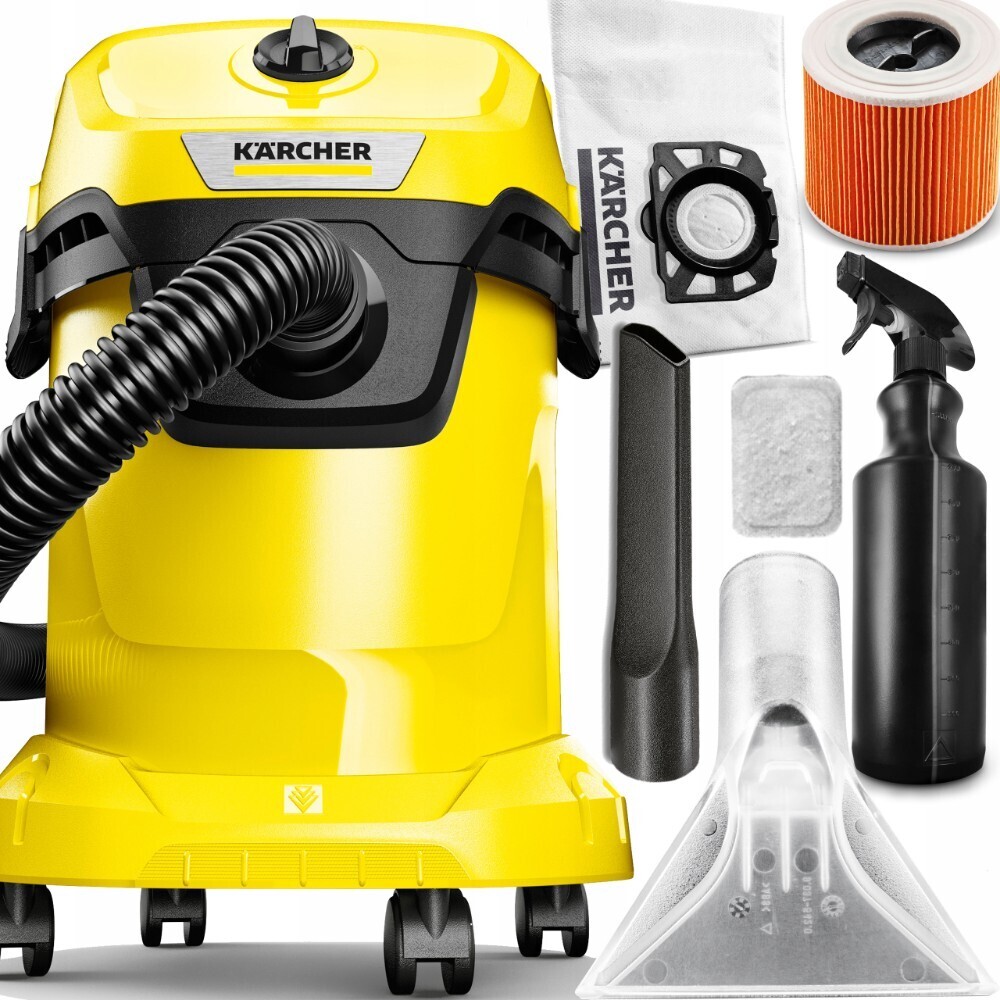 Priemyselný Vysávač Karcher Wd 3 Umývací Systém + Suché Fúkanie Mora