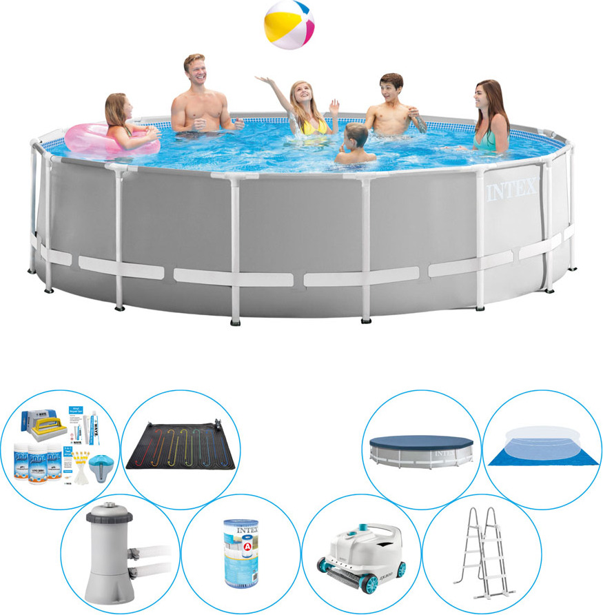 Kombinovaný bazén - Intex Prism Frame Round 457x122 cm