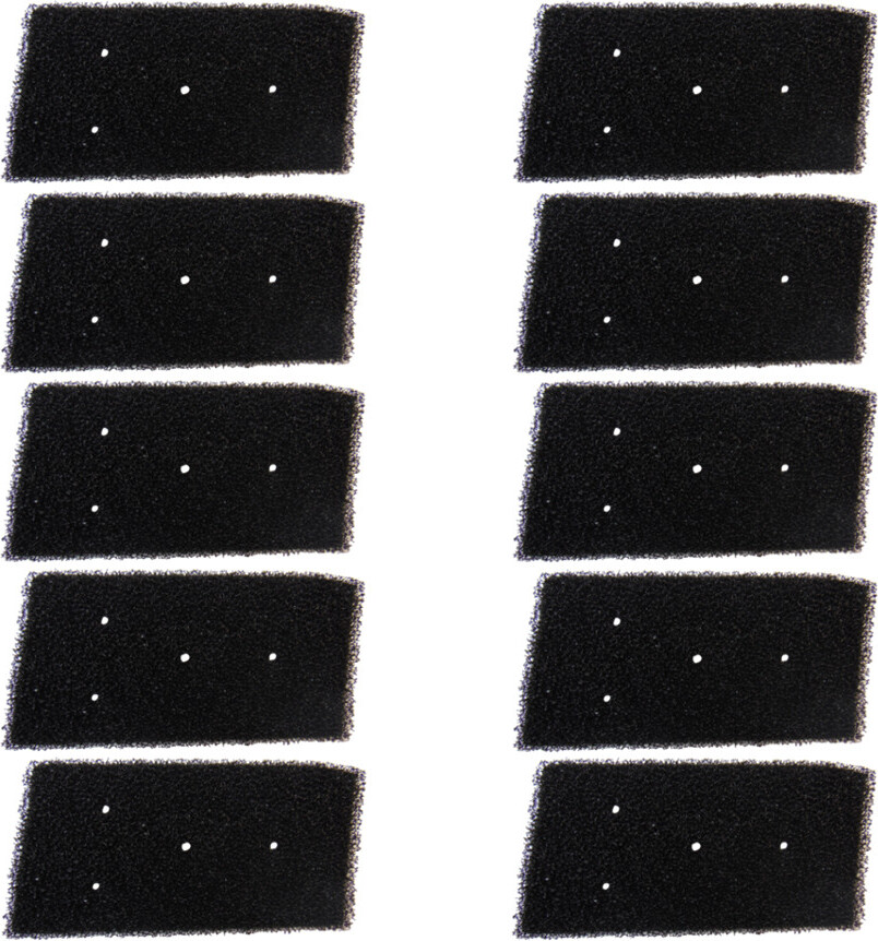 Trade-Shop 10x Schaumfilter / Flusenfilter für Bauknecht TRMOVE81A2 TKPLATINUM881 TKPLUS7A2DI TKPLUS8A1SD TKPLUS85A2DI TKPLATINUM882 TRWP7655 TKPRIME95A2BW 169443789