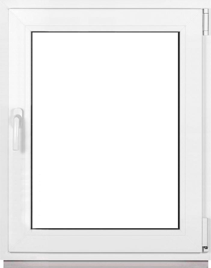 Framex Kellerfenster Fenster Kunststofffenster Weiß Breite x Höhe 70 x 95 cm (700 x 950 mm) 2fach (32 mm) Dreh Kipp DIN Rechts - Premium F1F40000700X095000410841204201000111