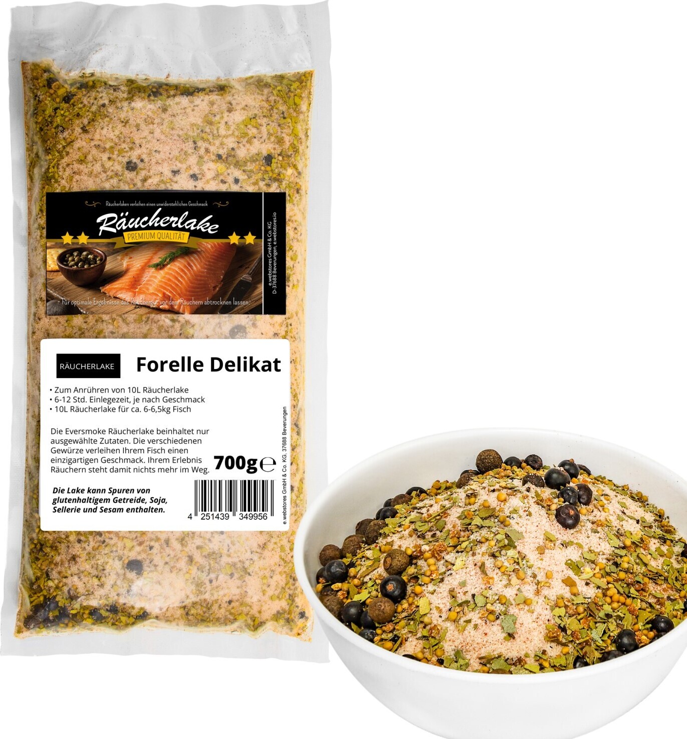 Eversmoke Räucherlake gebrauchsfertig, Forelle Delikat - 700g 06-8516128
