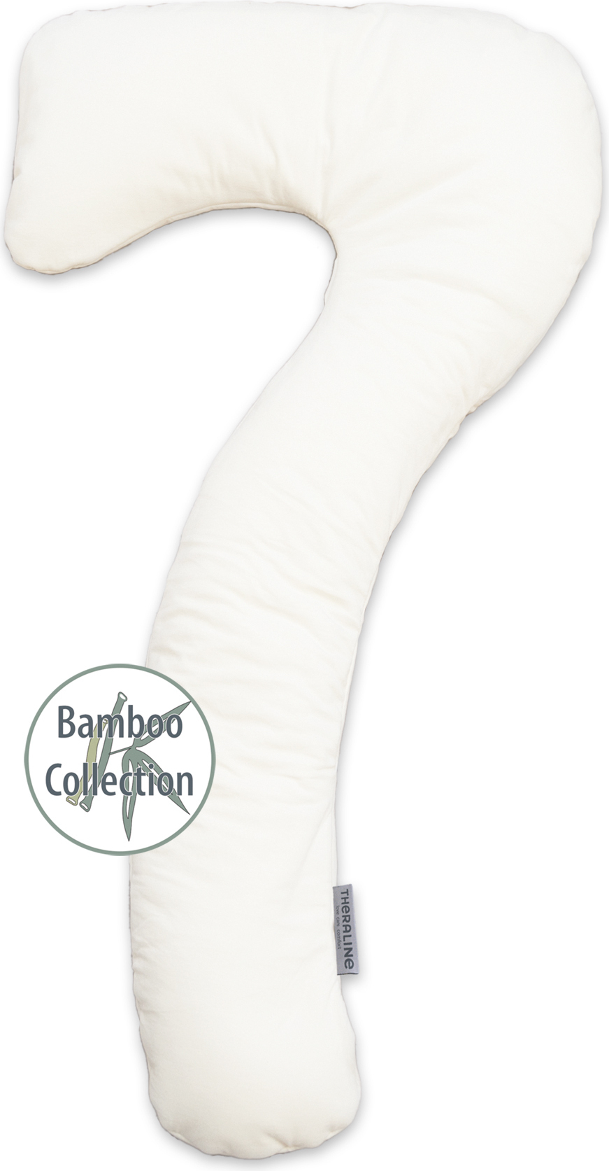 Theraline Bamboo Bezug Fr My7 Schlaf- & Stillkissen  Wolkenwei Bambus  Stillkissenbezug