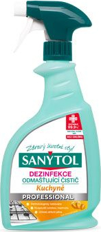 Prostředek čisticí Sanytol Professional, kuchyně, sprej, 750 ml