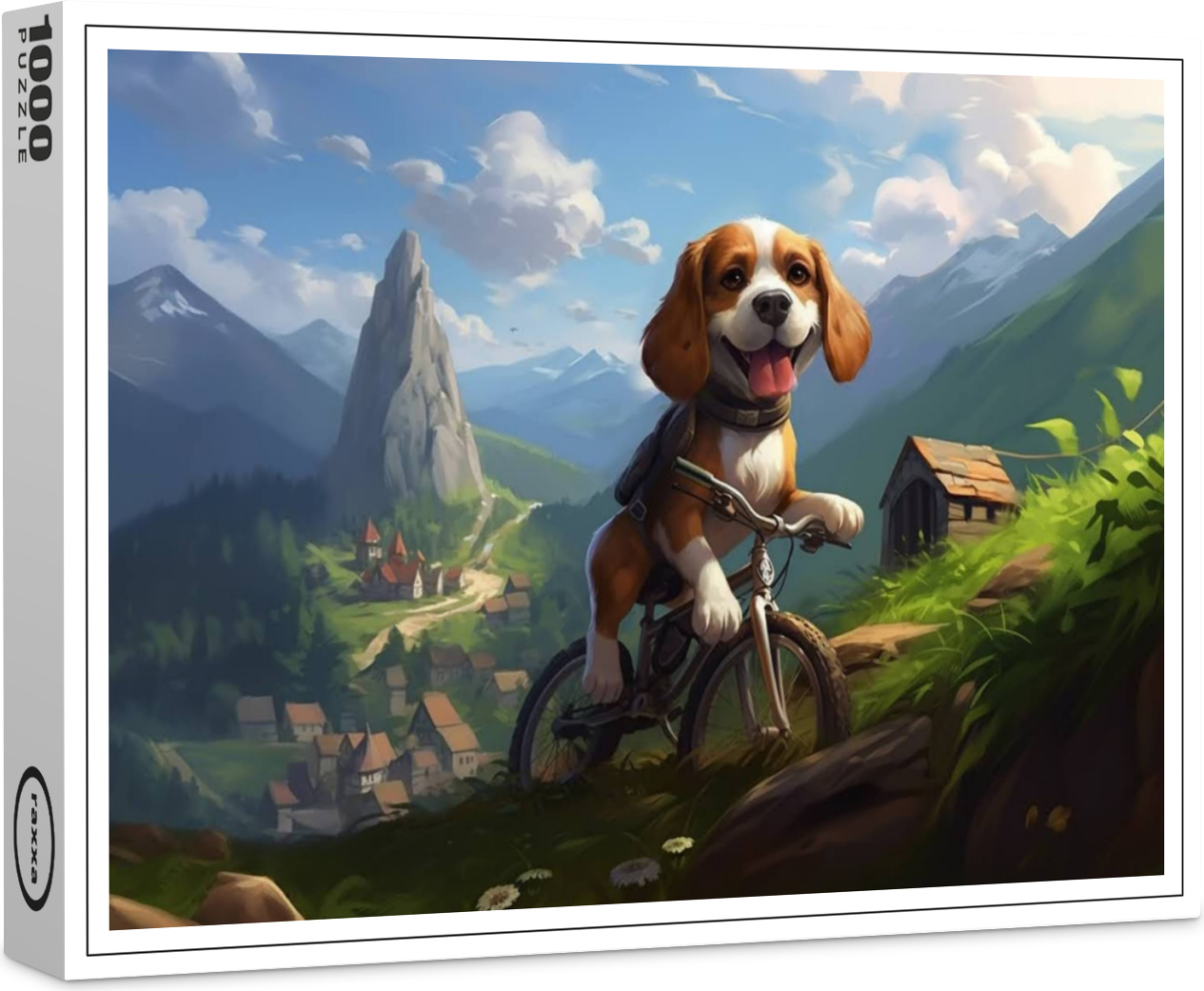raxxa Premium-Puzzle "Der Beagle auf Bergtour", 1000 Teile 1-14270-6589-266