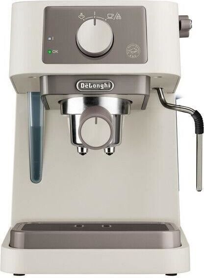 Espresso stroj DELONGHI Stilosa EC235.CR, samostatné čerpadlo, nerezová nádrž, kompatibilný s ESE, parná tryska, krémová povrchová úprava
