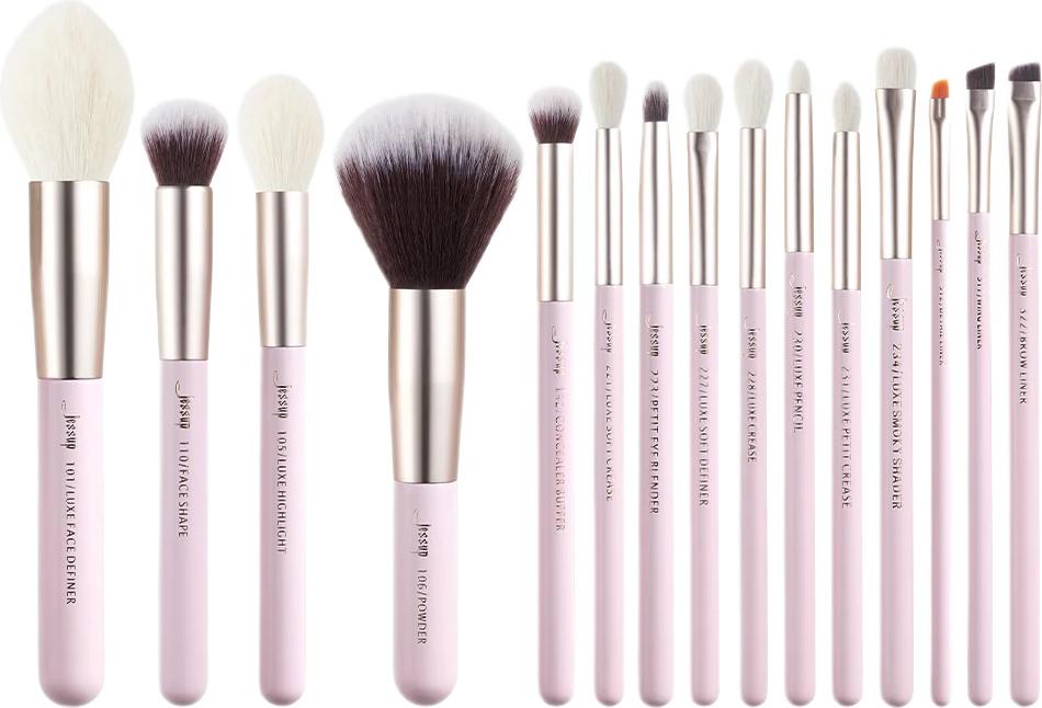 Jessup Mua Blushing Bride Zestaw pędzli do makijażu T292, 15 sztuk