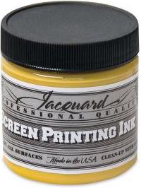 Jacquard Siebdruckfarbe 118 ml Ockergelb Textilfarbe permanent JSI1134