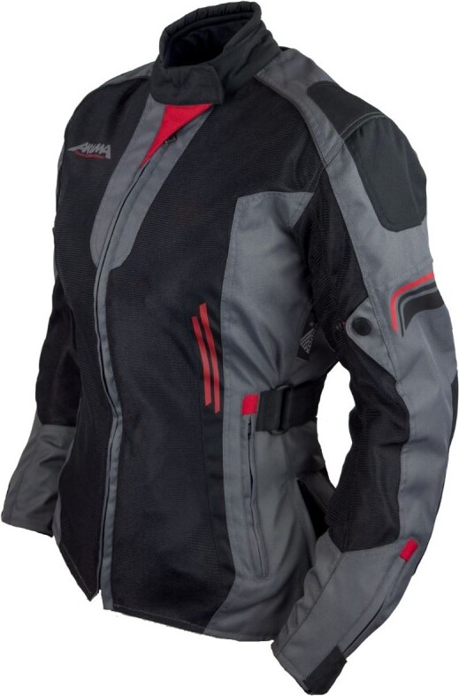 Akuma RO1810 - II.Wahl - Damen Sommerjacke schwarz/anthrazit/rot Akuma Größe: XL,