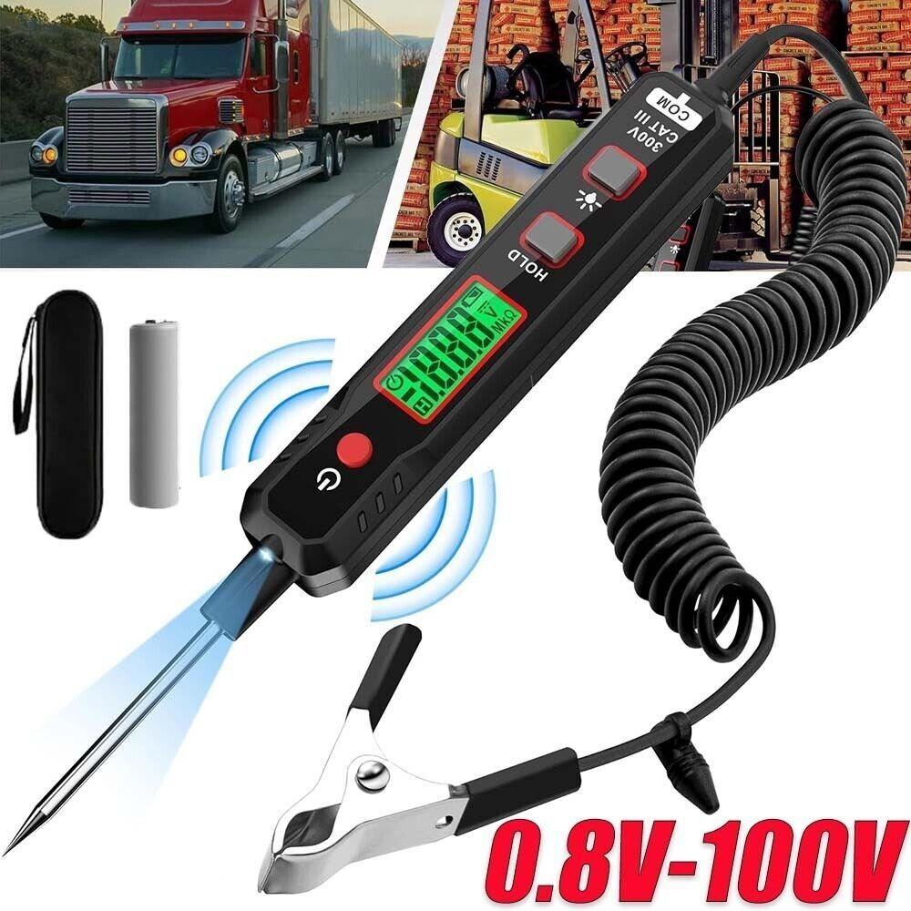 COOAU Auto KFZ Prüflampe Spannungsprüfer Stromprüfer Voltprüfer Tester PKW 0.8V-100V TL7455
